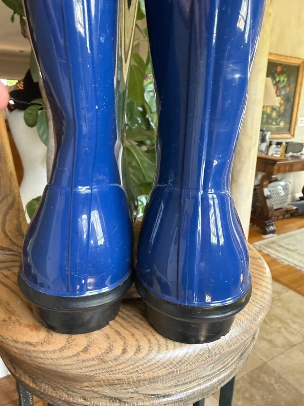 UGGS SHAYE ladies, cobalt blue rain, boot size 7 perfect condition